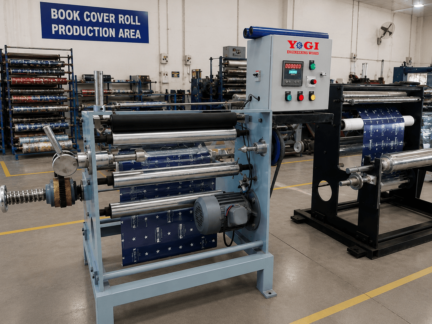 Notebook Cover Roll Rewinding Machine